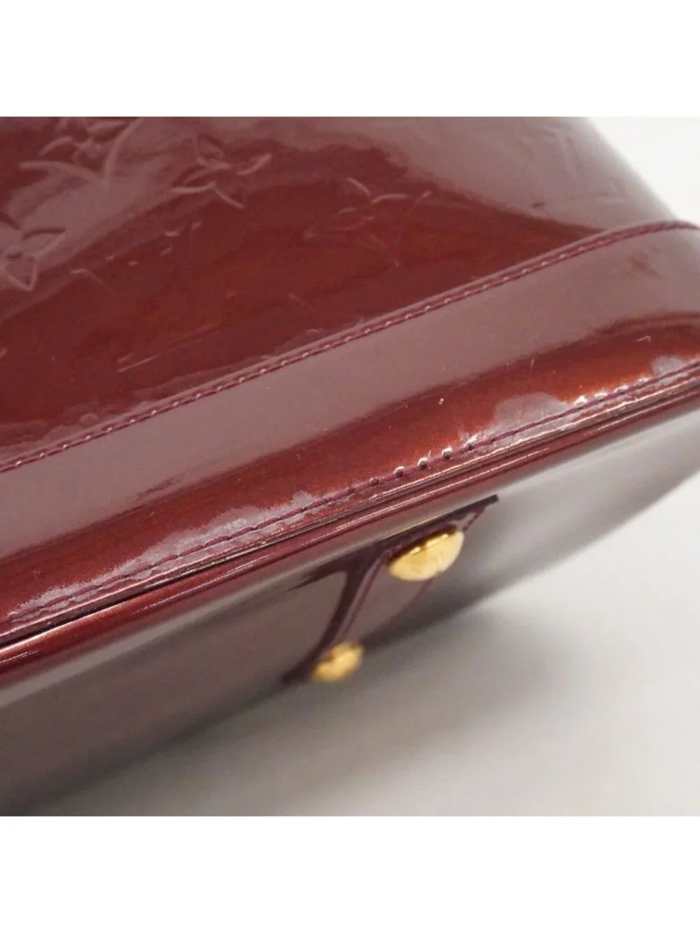 Louis Vuitton Handbag Vernis Alma GM Rouge Fauvist